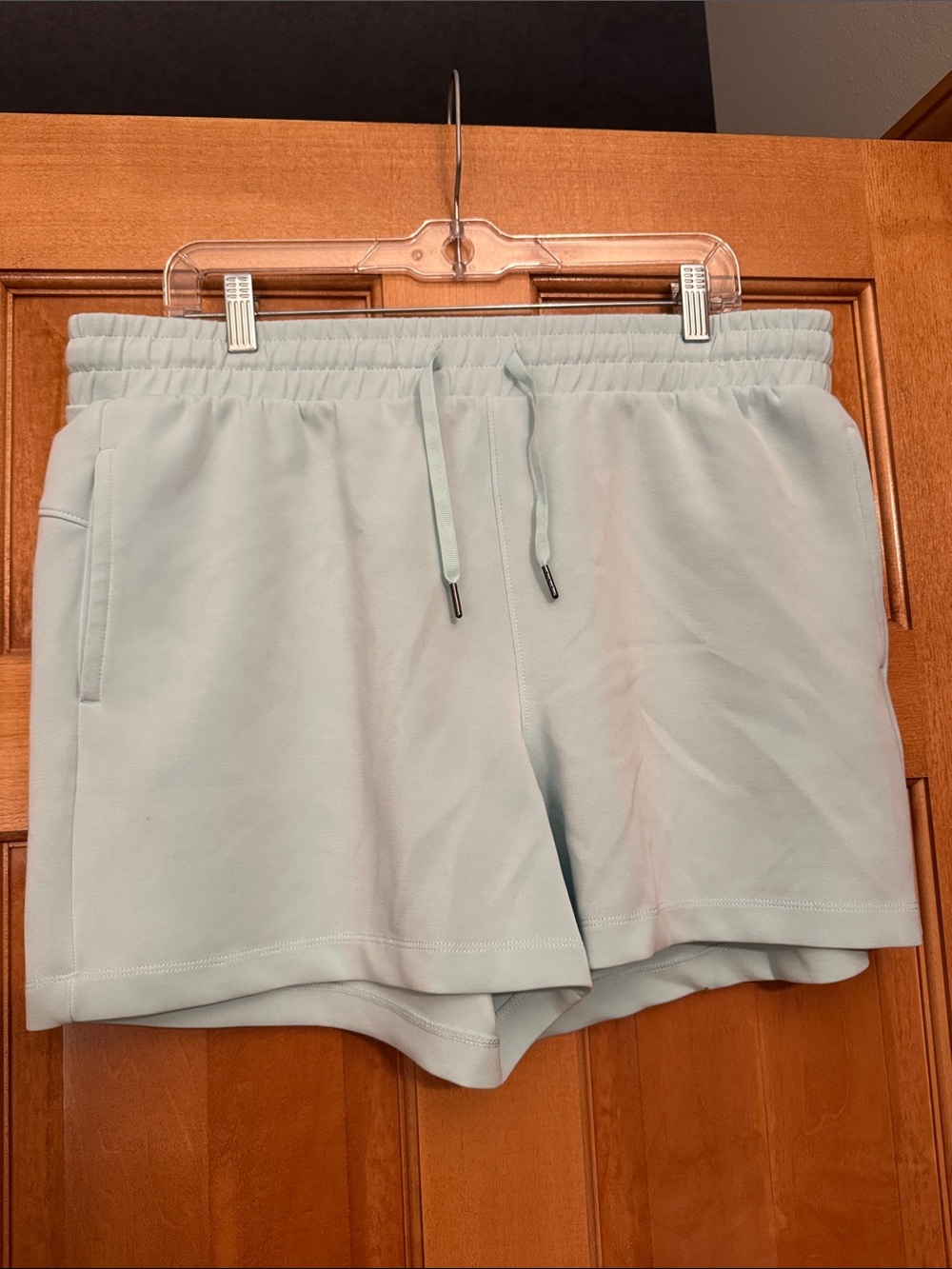 New Women’s Athletic Drawstring Shorts - Light Mint Size XL